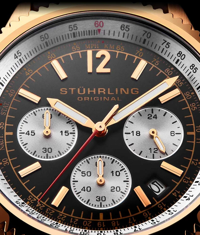 Stührling Turbine 4015 44mm Chronograph