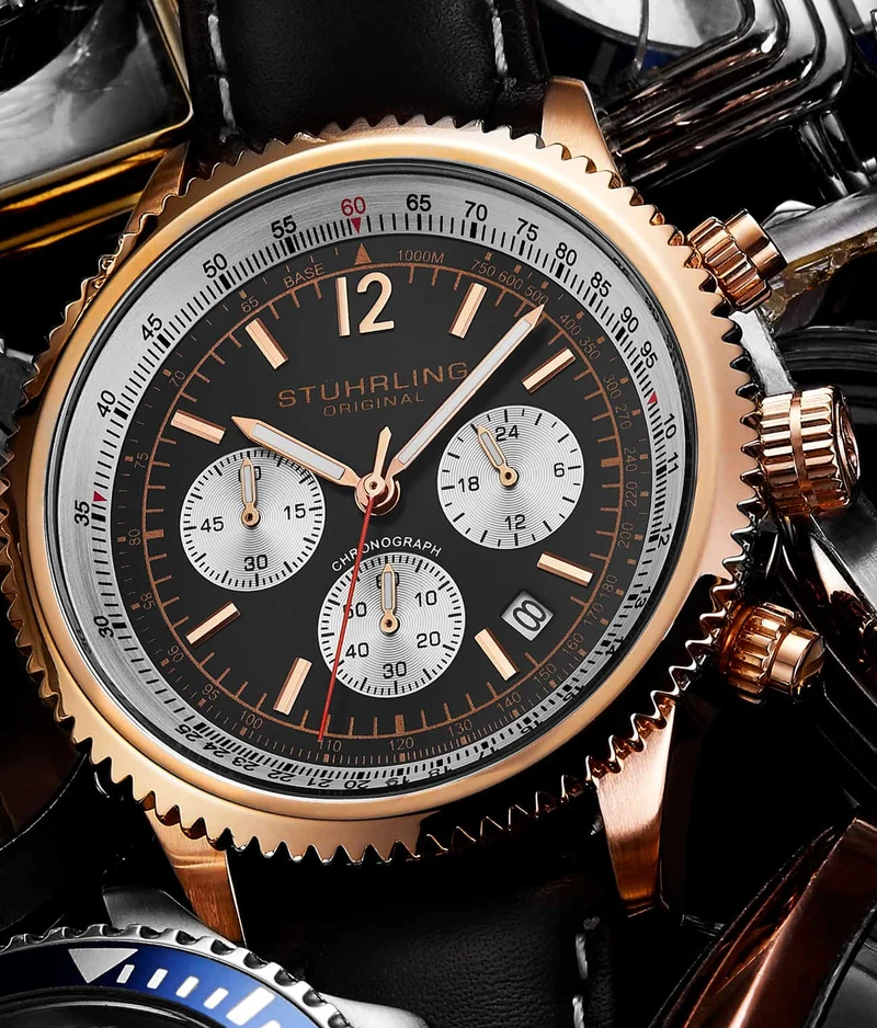 Stührling Turbine 4015 44mm Chronograph