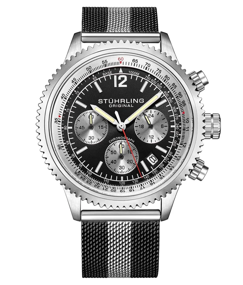 Stührling Turbine 4015 44mm Chronograph