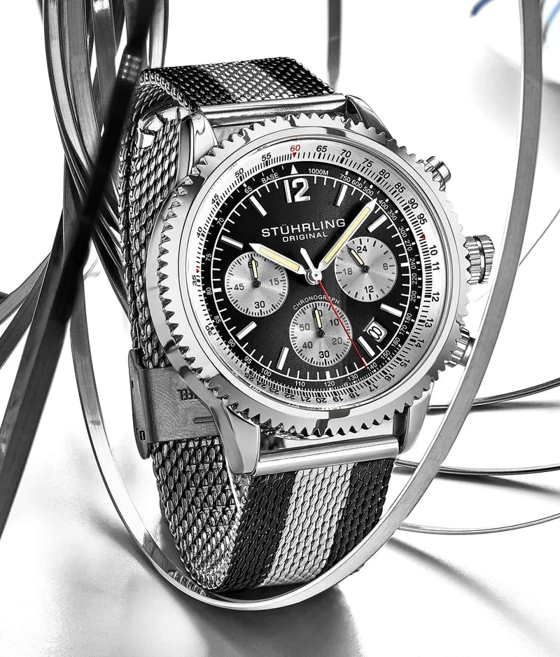 Stührling Turbine 4015 44mm Chronograph