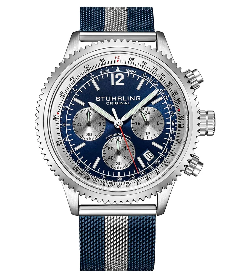 Stührling Turbine 4015 44mm Chronograph