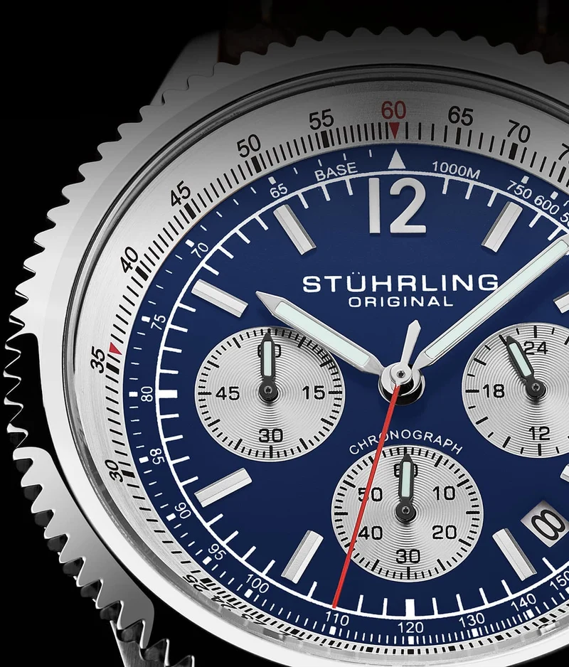 Stührling Turbine 4015 44mm Chronograph