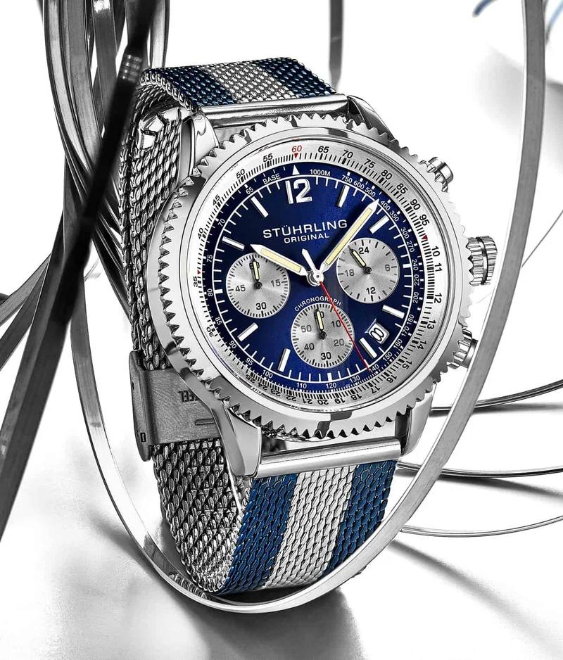 Stührling Turbine 4015 44mm Chronograph