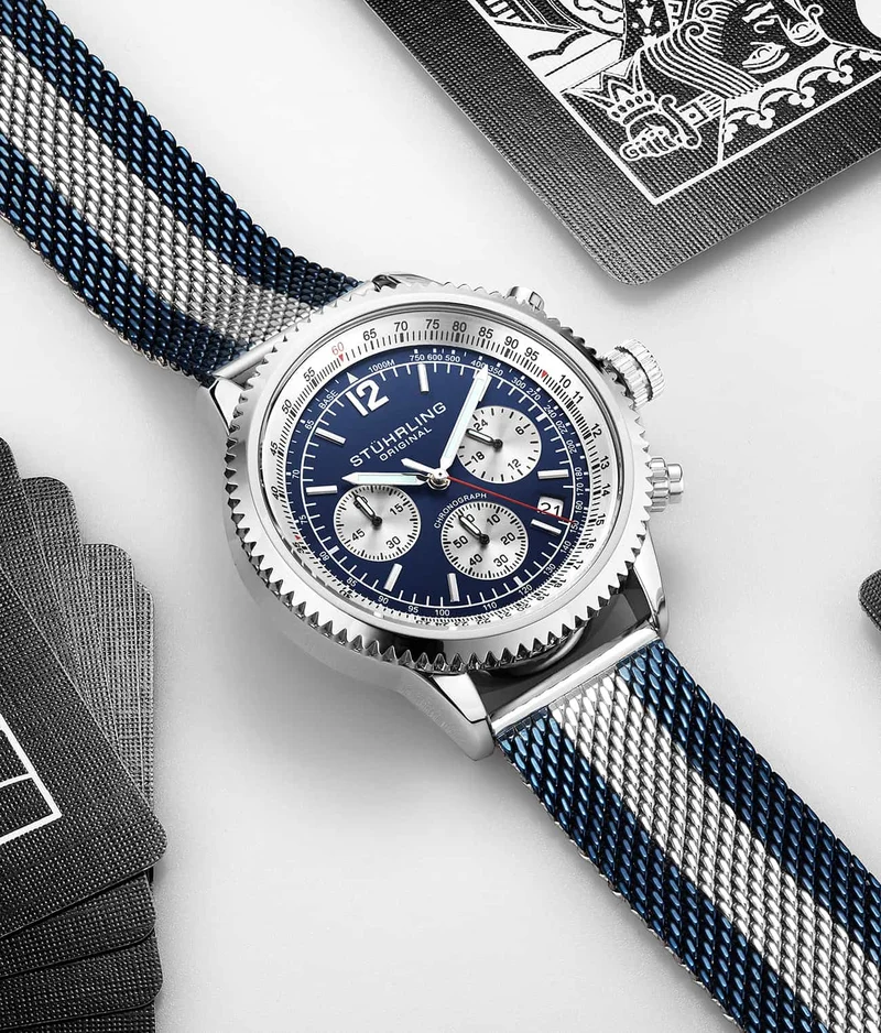 Stührling Turbine 4015 44mm Chronograph
