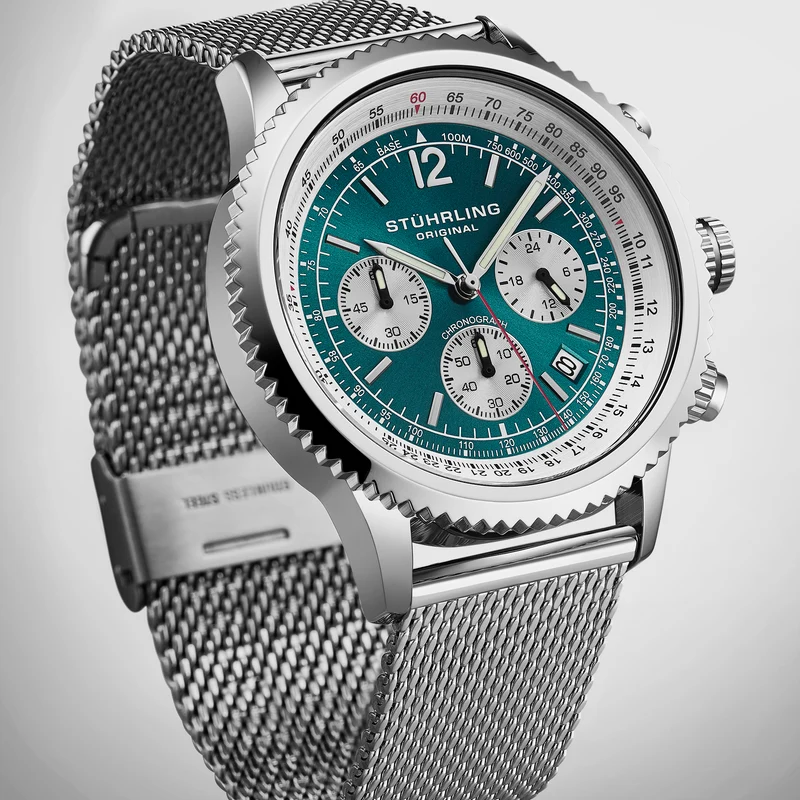 Stührling Turbine 4015 44mm Chronograph