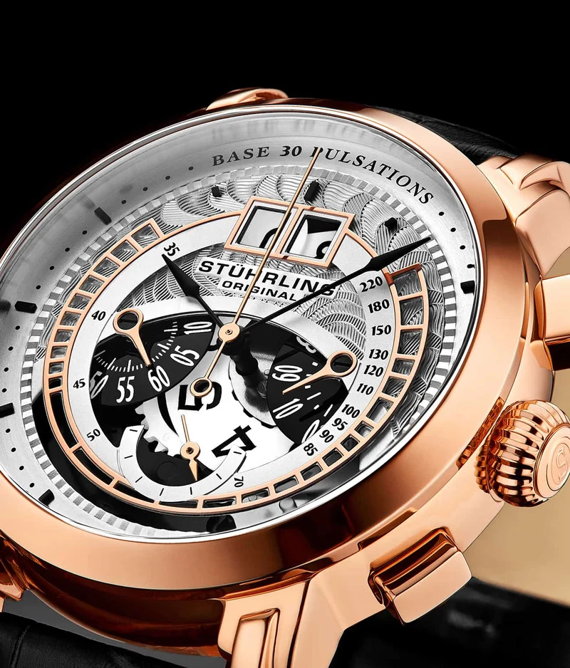 Stührling Imperia 4013 Quartz 44mm Chronograph