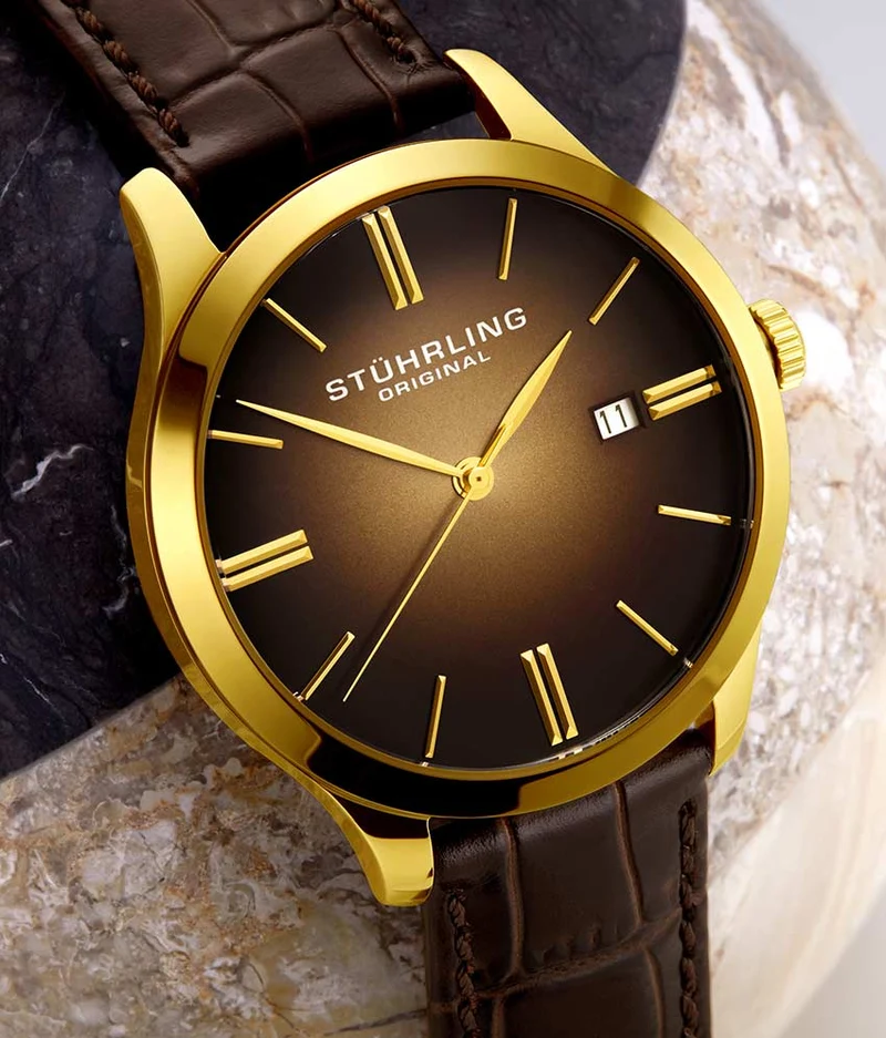 Stührling Cuvette II 4014 Quartz 42mm Classic Watch