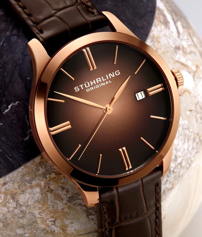Stührling Cuvette II 4014 Quartz 42mm Classic Watch