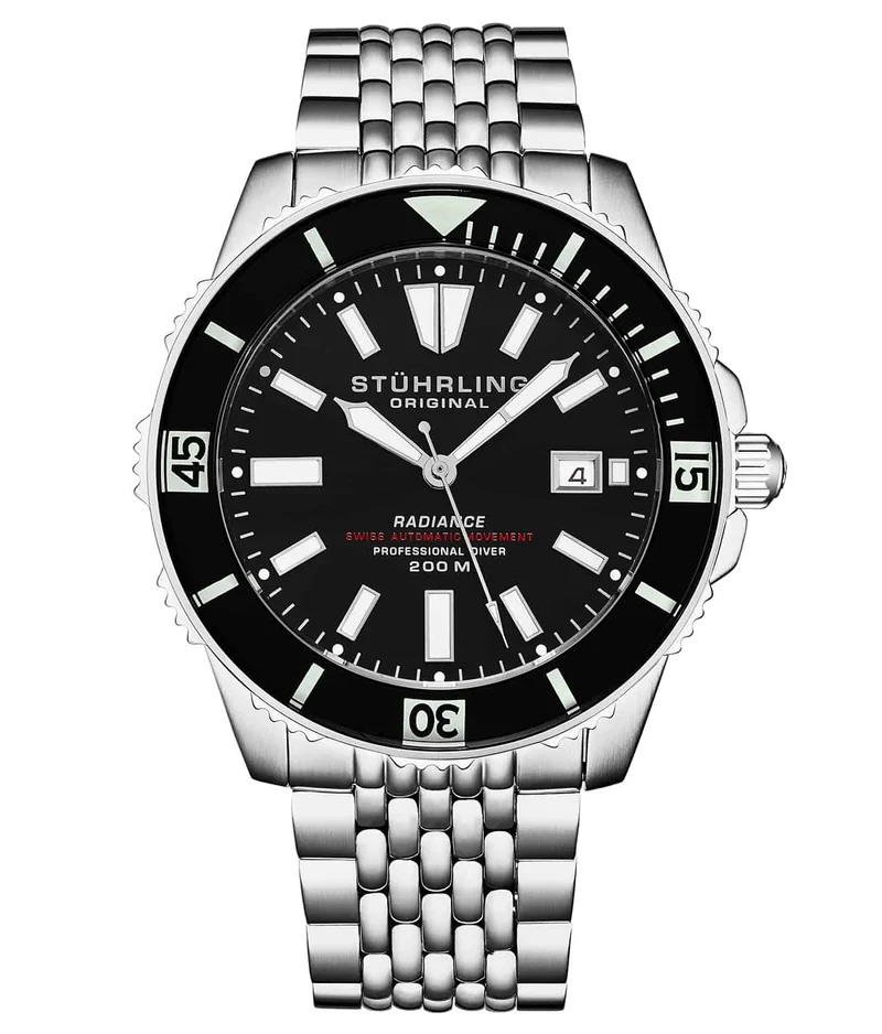 Stührling Swiss Automatic Super Luminova Radiance 1006 43mm Watch