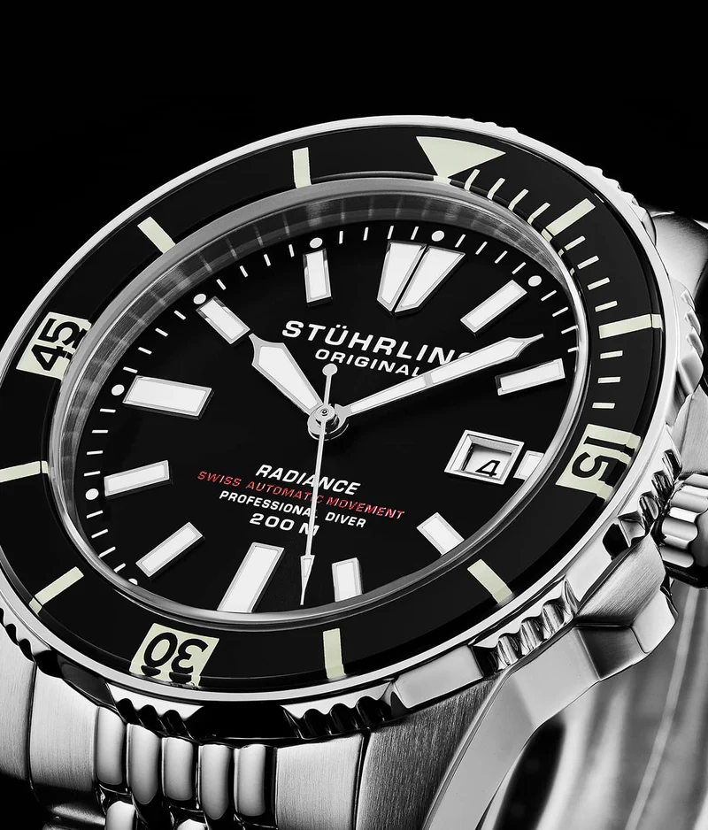 Stührling Swiss Automatic Super Luminova Radiance 1006 43mm Watch