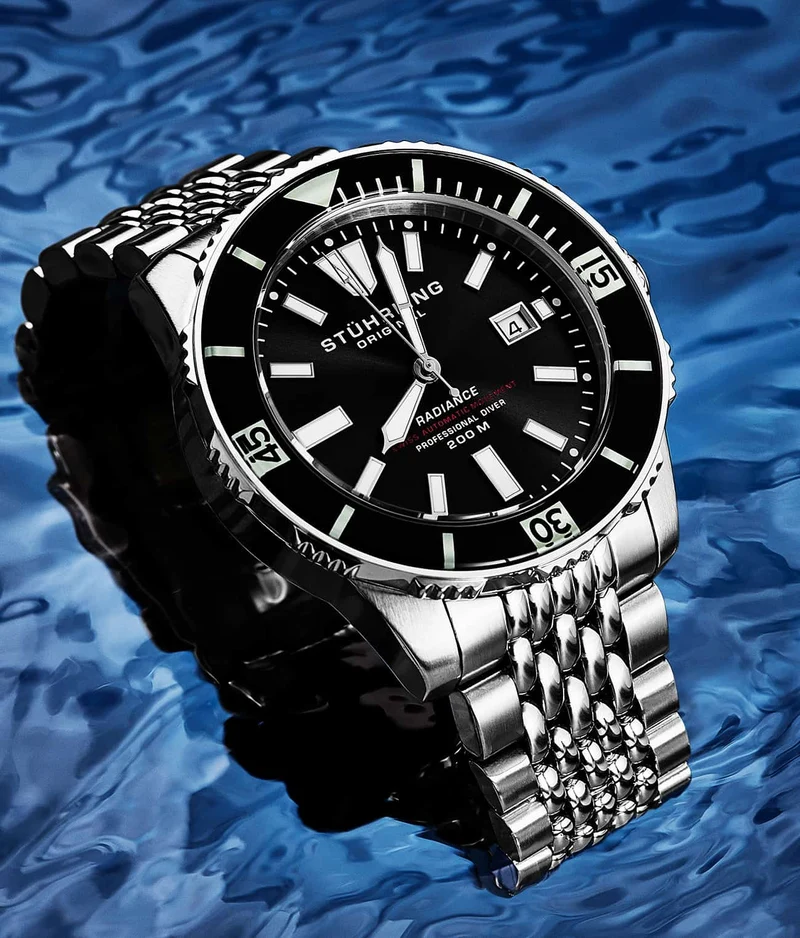 Stührling Swiss Automatic Super Luminova Radiance 1006 43mm Watch