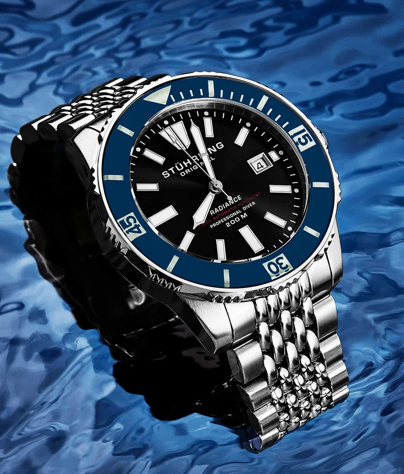 Stührling Swiss Automatic Super Luminova Radiance 1006 43mm Watch