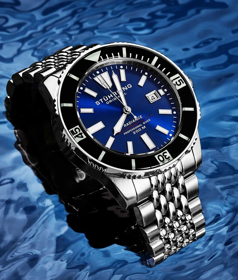 Stührling Swiss Automatic Super Luminova Radiance 1006 43mm Watch