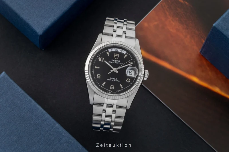 Tudor Date-Day 14 ct yellow gold automatic men's watch 76214 [2603480]