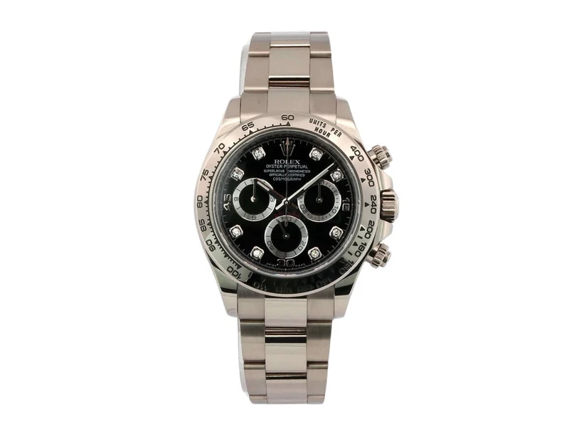 Rolex Cosmograph Daytona 116509 Weißgold Schwarz Diamant