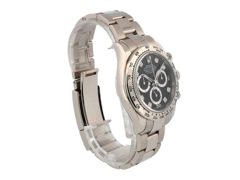 Rolex Cosmograph Daytona 116509 Weißgold Schwarz Diamant