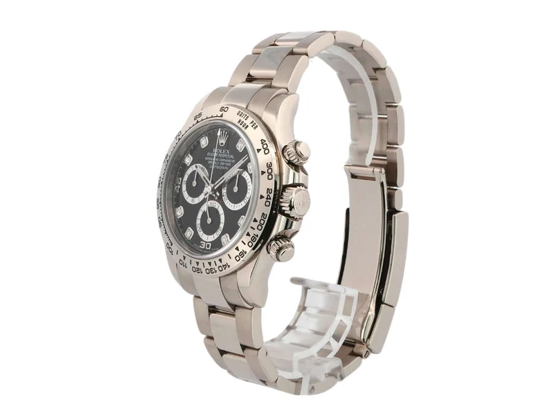 Rolex Cosmograph Daytona 116509 Weißgold Schwarz Diamant