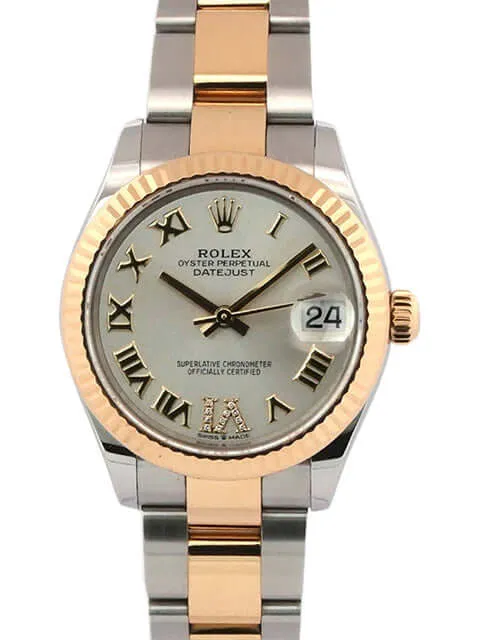 Rolex Datejust 31 Oystersteel Gelbgold 278273 Silber R Diamant