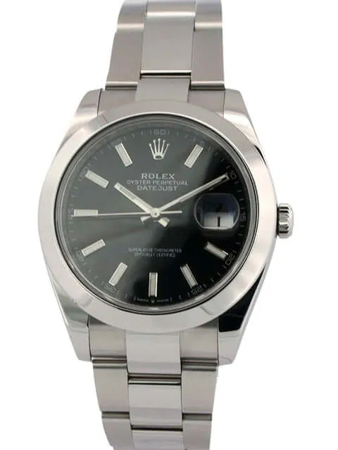 Rolex Datejust 41 Edelstahl 126300 Schwarz