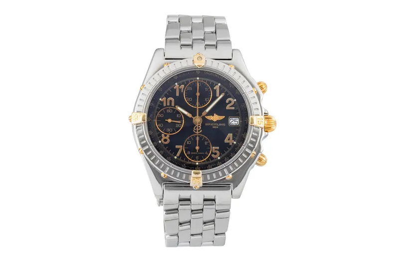Breitling Chronomat chronograph gilt / steel automatic men's watch B13050.1 [2603300]