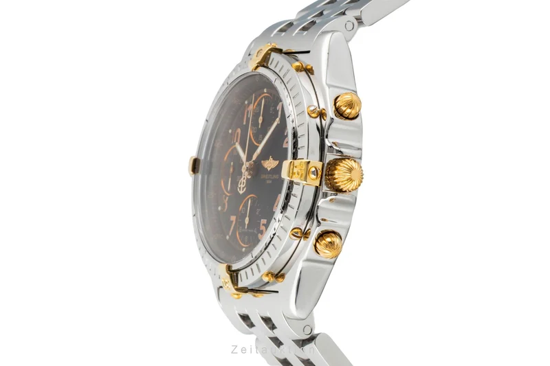 Breitling Chronomat chronograph gilt / steel automatic men's watch B13050.1 [2603300]