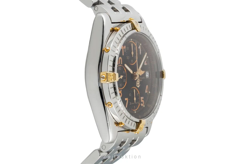 Breitling Chronomat chronograph gilt / steel automatic men's watch B13050.1 [2603300]