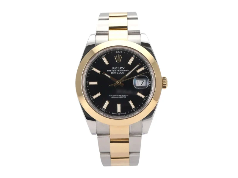 Rolex Datejust 41 Edelstahl Gelbgold 126303 Schwarz