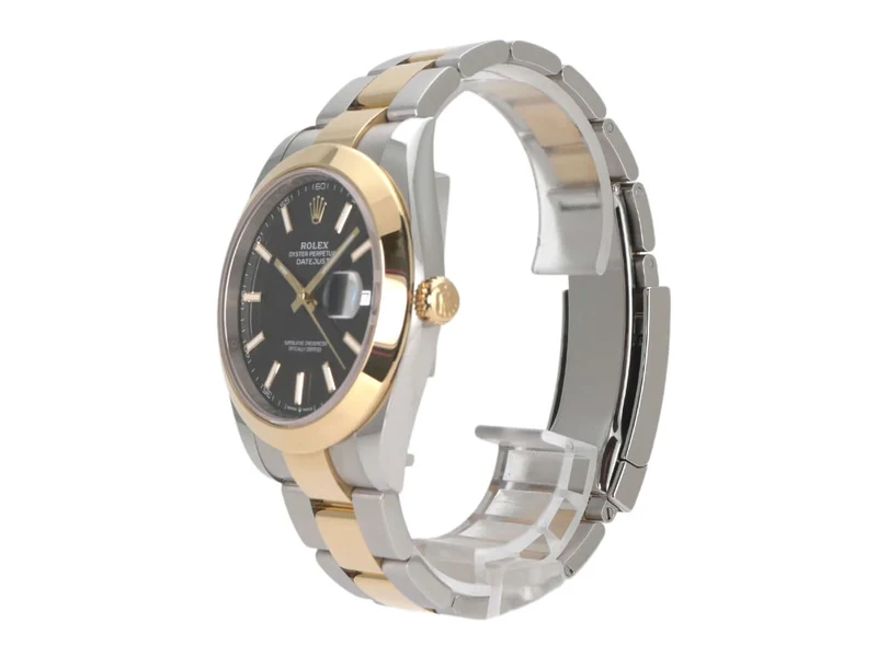 Rolex Datejust 41 Edelstahl Gelbgold 126303 Schwarz