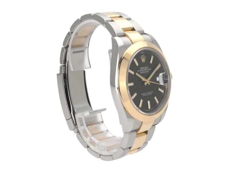Rolex Datejust 41 Edelstahl Gelbgold 126303 Schwarz