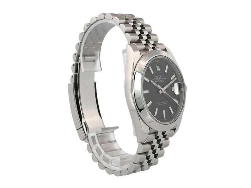 Rolex Datejust 41 Edelstahl 126300 Schwarz Jubile-Band