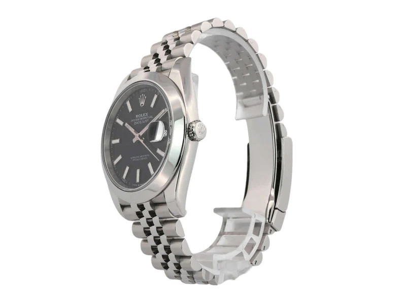 Rolex Datejust 41 Edelstahl 126300 Schwarz Jubile-Band