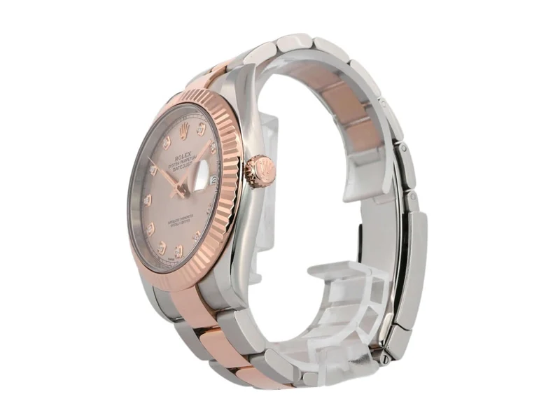 Rolex Datejust 41 Edelstahl Everose-Gold 126331 Sundust Diamant