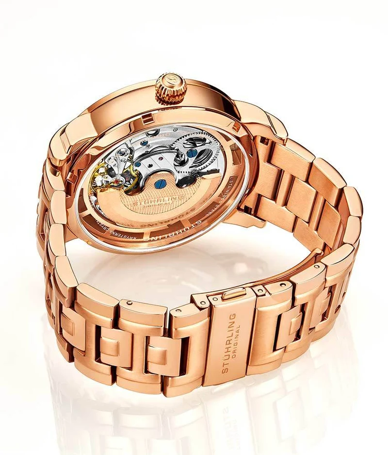 Stührling Stunning Skeletons Rose Duo with Signature Pen and Stud Earring