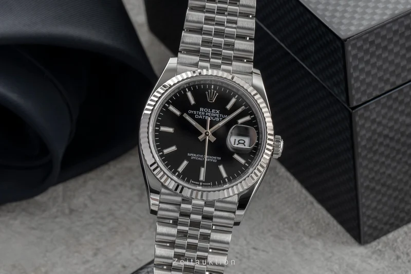 Rolex Datejust steel / white gold automatic men's watch 126234 [2603818]