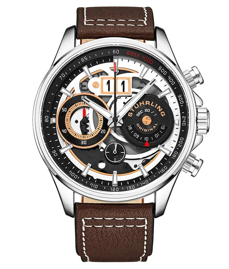 Stührling Tachymeter 923.01, Maritimer 935.04, Signature Pen, and Watch Tool Kit