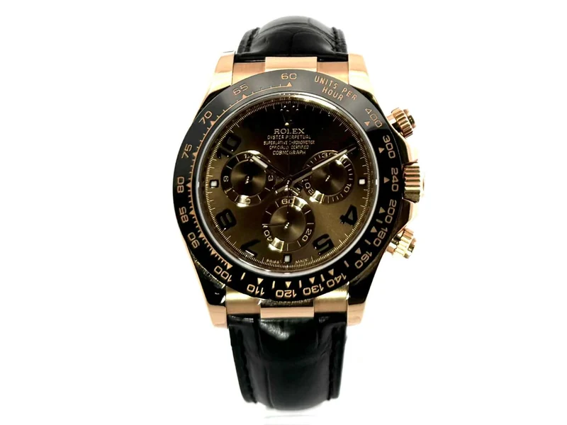 Rolex Daytona 116515LN Everose-Gold - Leder Zifferblatt Choco