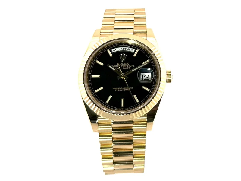 Rolex Day-Date 40 Gelbgold 228238 Schwarz