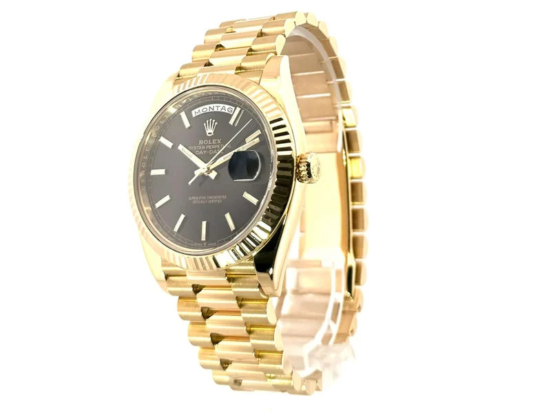 Rolex Day-Date 40 Gelbgold 228238 Schwarz