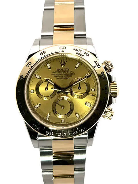 Rolex Daytona Edelstahl Gelbgold 116503 Champagner
