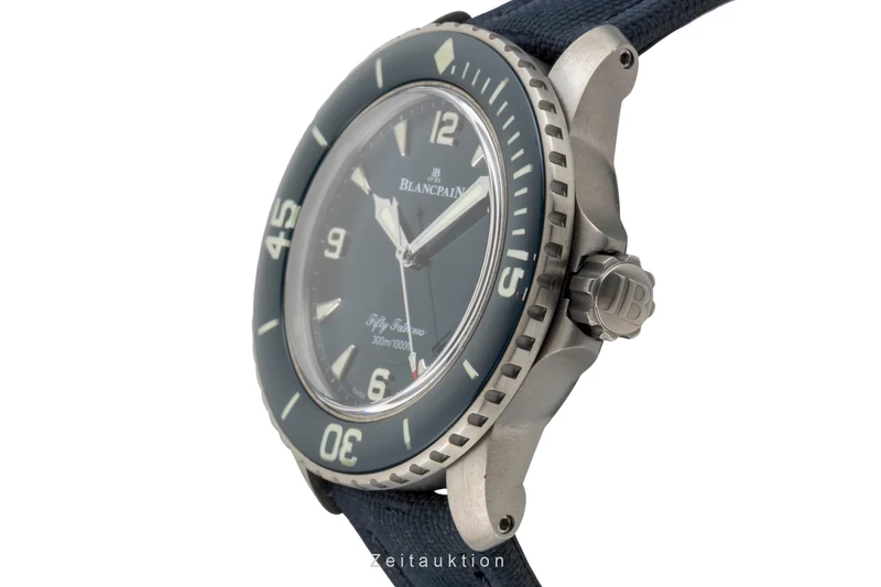 Blancpain Fifty Fathoms titanium automatic men's watch 5015-12B40-O52A LP: 18200EUR [2602768]