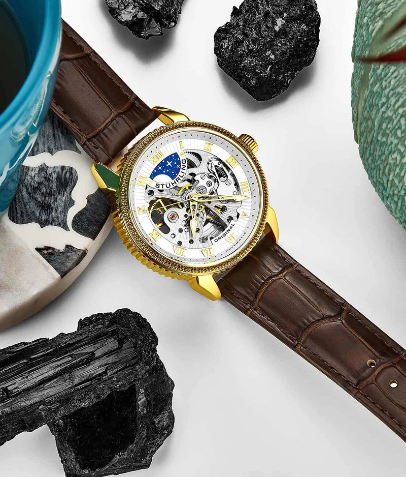 Stührling Special Reserve 835 and 3983 Automatic 40mm Skeleton