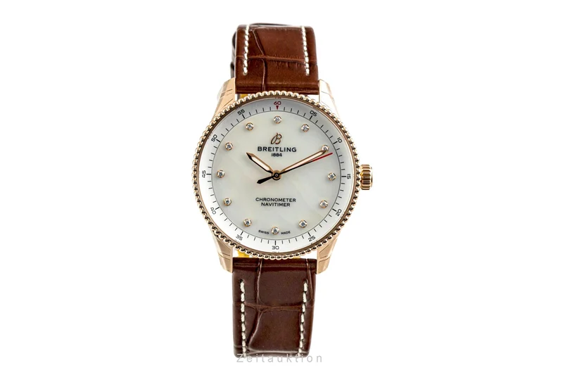 Breitling Navitimer 18 ct red gold quartz women's watch R77320E61A1P1 LP: 11200EUR [2603732]