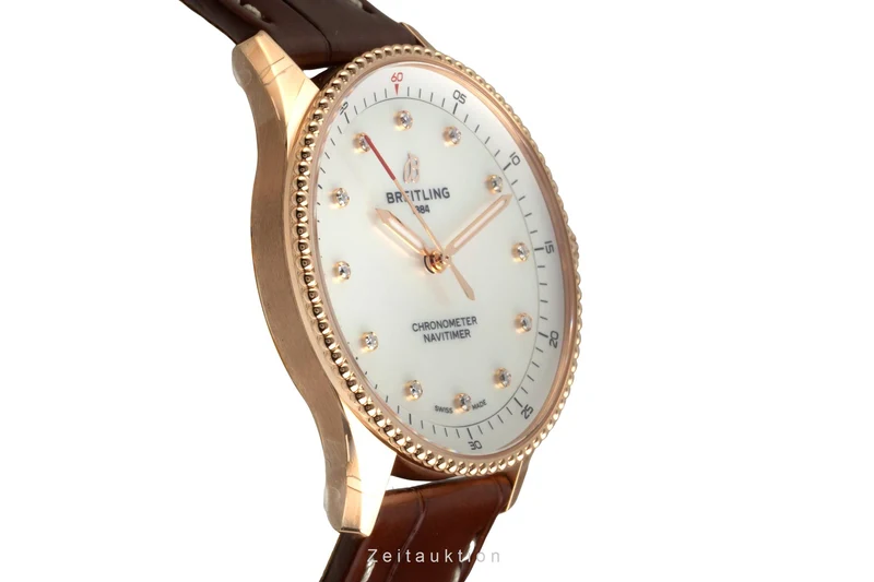 Breitling Navitimer 18 ct red gold quartz women's watch R77320E61A1P1 LP: 11200EUR [2603732]
