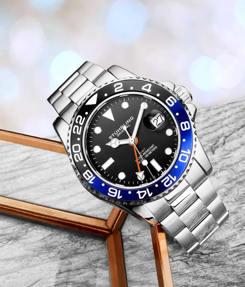 Stührling Meridian 3965 Quartz 42mm Diver