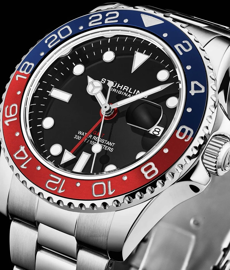 Stührling Meridian 3965 Quartz 42mm Diver