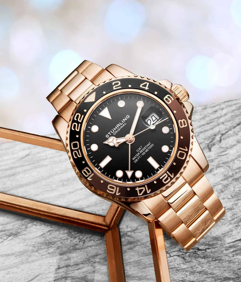 Stührling Meridian 3965 Quartz 42mm Diver