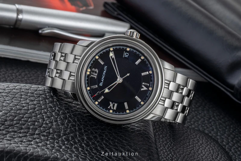 Blancpain Leman steel automatic men's watch 2100-1130-53 [2603023]