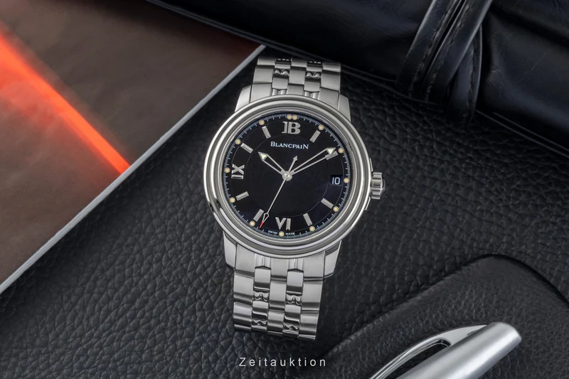 Blancpain Leman steel automatic men's watch 2100-1130-53 [2603023]