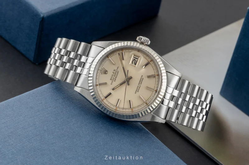 Rolex Datejust steel / white gold automatic men's watch 1601 Vintage [2603102]