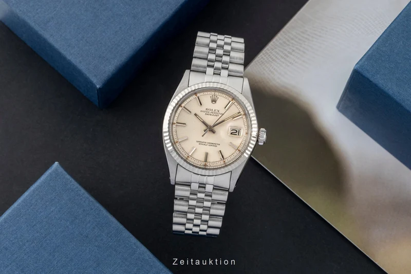 Rolex Datejust steel / white gold automatic men's watch 1601 Vintage [2603102]